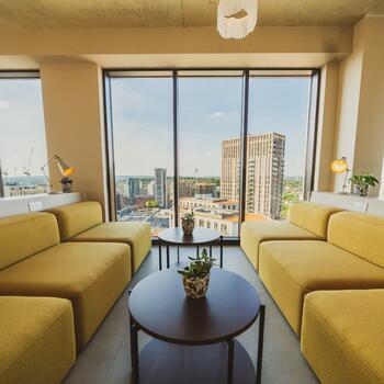 Instagram post about Quintain Living.