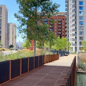 Instagram post about Quintain Living.